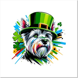 Cesky Terrier Celebrates Saint Patrick's Day in Style Posters and Art